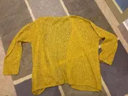 Vorschaubild 2 von Strickjacke Damen Gr. M Gelb Mohair Cardigan