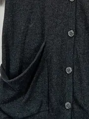 Vorschaubild 5 von Strickjacke Damen Gr. 38/M Grau Casual Cardigan