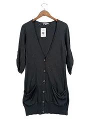 Vorschaubild 1 von Strickjacke Damen Gr. 38/M Grau Casual Cardigan