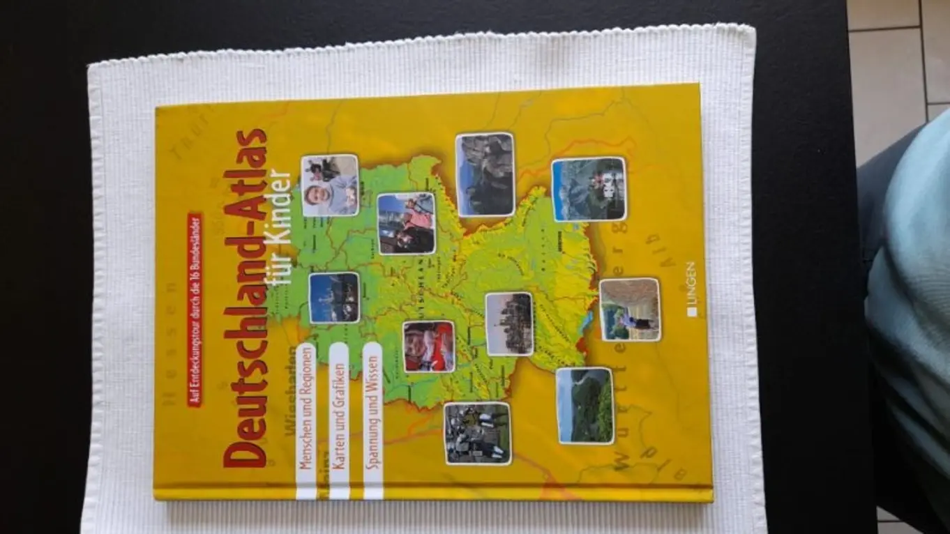 Lingen Deutschland Atlas Kinder Sachbuch 16 Bundesländer Wissen Hardcover