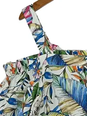 Vorschaubild 2 von Damen Bluse Gr. 44 XXL Mehrfarbig Florales Muster Off Shoulder