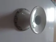 Vorschaubild 2 von Kerzenhalter Weiß Porzellan Klassisch Blumenmuster 7cm