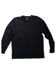 Vorschaubild 1 von EDC Langarmshirt Herren Gr. S Schwarz Baumwolle Casual