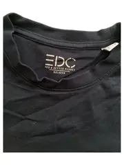 Vorschaubild 2 von EDC Langarmshirt Herren Gr. S Schwarz Baumwolle Casual