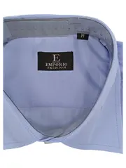 Vorschaubild 2 von Herren Business Hemd Blau Gr. M 100% Baumwolle Langarm