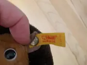 Vorschaubild 2 von Plüschtier Igel Kuscheltier Braun mit Knopf im Ohr