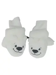 Vorschaubild 1 von Kinder Fäustlinge Gr. 68 Weiß Eisbär Polyester