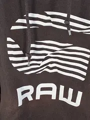 Vorschaubild 2 von Kapuzenpullover Hoodie Herren Braun Logo-Print Gr. M