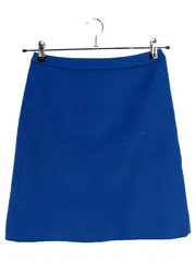 Vorschaubild 1 von Damen A-Linienrock Gr. 34 Blau Woll-Mix Casual Rock