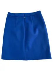 Vorschaubild 2 von Damen A-Linienrock Gr. 34 Blau Woll-Mix Casual Rock