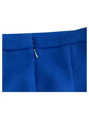 Vorschaubild 3 von Damen A-Linienrock Gr. 34 Blau Woll-Mix Casual Rock