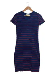 Vorschaubild 1 von Damen Freizeitkleid Blau Gestreift Gr. 38/M Casual