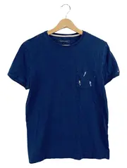 Vorschaubild 2 von Herren T-Shirt Blau Gr. S Brusttasche Vogel-Print