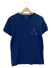 Vorschaubild 1 von Herren T-Shirt Blau Gr. S Brusttasche Vogel-Print