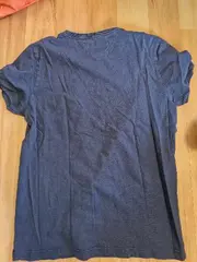 Vorschaubild 4 von Herren T-Shirt Blau Gr. S Brusttasche Vogel-Print