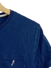 Vorschaubild 5 von Herren T-Shirt Blau Gr. S Brusttasche Vogel-Print