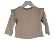 Vorschaubild 1 von Pullover Mädchen Gr. 80 Beige Rüschen Langarm