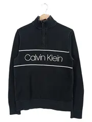 Vorschaubild 1 von Herren Pullover Schwarz Gr. 48/M Casual Logo Reißverschluss