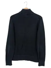 Vorschaubild 2 von Herren Pullover Schwarz Gr. 48/M Casual Logo Reißverschluss