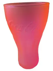 Vorschaubild 1 von Coca Cola Sammelglas McDonalds Trinkglas Pink Frosted 400ml