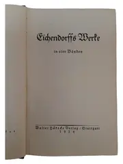Vorschaubild 1 von Eichendorff Werke Band 2 Lyrik Romantik Gedichte 1924 Hädecke Stuttgart