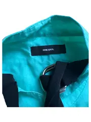 Vorschaubild 2 von Damen Bluse Türkis Lyocell Gr. XS 34 Modern Schleife