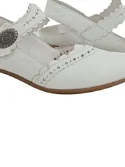 Vorschaubild 3 von Antistress Damen Slingback Sandale Weiß Leder Gr. 39 Lochmuster