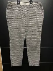 Vorschaubild 1 von Damen Stoffhose Schwarz Punkte Gr. 46 Casual