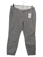 Vorschaubild 2 von Damen Stoffhose Schwarz Punkte Gr. 46 Casual