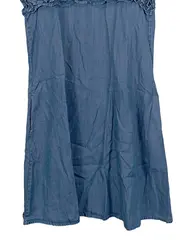 Vorschaubild 4 von EDC Damen Jeanskleid Gr. 36 Blau Casual Lyocell Rüschen Sommerkleid