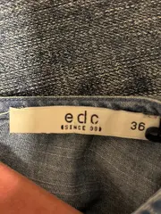 Vorschaubild 8 von EDC Damen Jeanskleid Gr. 36 Blau Casual Lyocell Rüschen Sommerkleid