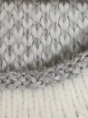 Vorschaubild 4 von Herren Pullover Grau L Strukturmuster Destroyed Casual Langarm