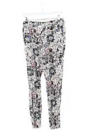 Vorschaubild 2 von Damen Stoffhose Gr. 38 M Mehrfarbig Grafisch Casual Urban