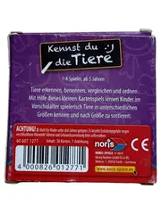 Vorschaubild 2 von Kennst du die Tiere Lernspiel Kartenspiel ab 5 Jahren 1-4 Spieler