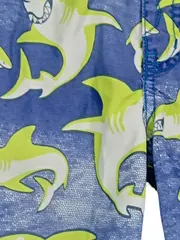 Vorschaubild 3 von Kinder Badeshorts Gr. 122 Hai-Muster Mehrfarbig Polyester