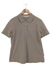 Vorschaubild 1 von Damen Poloshirt Gr. 40/M Braun Casual Klassisch