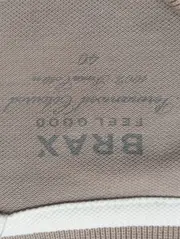 Vorschaubild 3 von Damen Poloshirt Gr. 40/M Braun Casual Klassisch