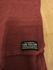 Vorschaubild 5 von Herren Pullover Rot Gr. M Baumwolle Casual Langarm