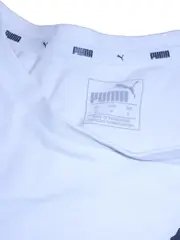 Vorschaubild 5 von Damen T-Shirt Logo Print Banddetail Ärmel Weiß Gr. S Sportlich
