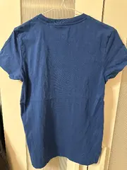 Vorschaubild 2 von Damen T-Shirt Logo Print Blau Gr. XS Baumwolle Casual