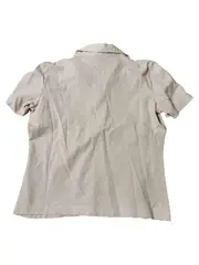 Vorschaubild 5 von Damen Poloshirt Rosa Baumwolle Kurzarm Gr. 40/L Rüschen