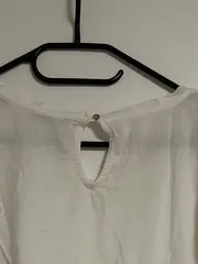Vorschaubild 4 von Damen T-Shirt Gr. 34/XS Weiß Baumwolle Kurzarm Casual
