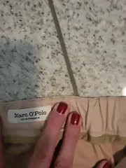 Vorschaubild 2 von Damen Stoffhose Chino Beige Gr. 34 XS Baumwolle