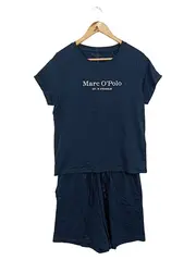 Vorschaubild 1 von Twin Set T-Shirt Shorts Damen Gr. M Blau Baumwolle