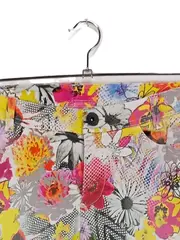 Vorschaubild 2 von Damen Stoffhose Blumenmuster Mehrfarbig Gr. 40 Farbenfroh