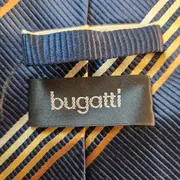 Vorschaubild 3 von Krawatte Herren Seide Blau Gold Gestreift Klassisch Business