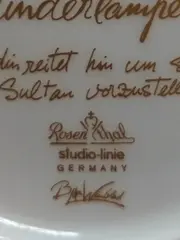 Vorschaubild 4 von Aladin und die Wunderlampe IX Sammelteller Pferd Blau 17cm