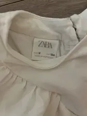 Vorschaubild 2 von Mädchen Freizeitkleid Gr. 134 Weiß Rüschen Baumwolle Sommer