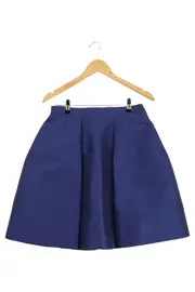 Vorschaubild 1 von PHILOSOPHY Damen Faltenrock Gr. 42 XL Blau Elegant Klassisch Midi