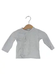 Vorschaubild 1 von Baby & Co Langarmshirt Wickelshirt Gr. 68 Grau Meliert Baby